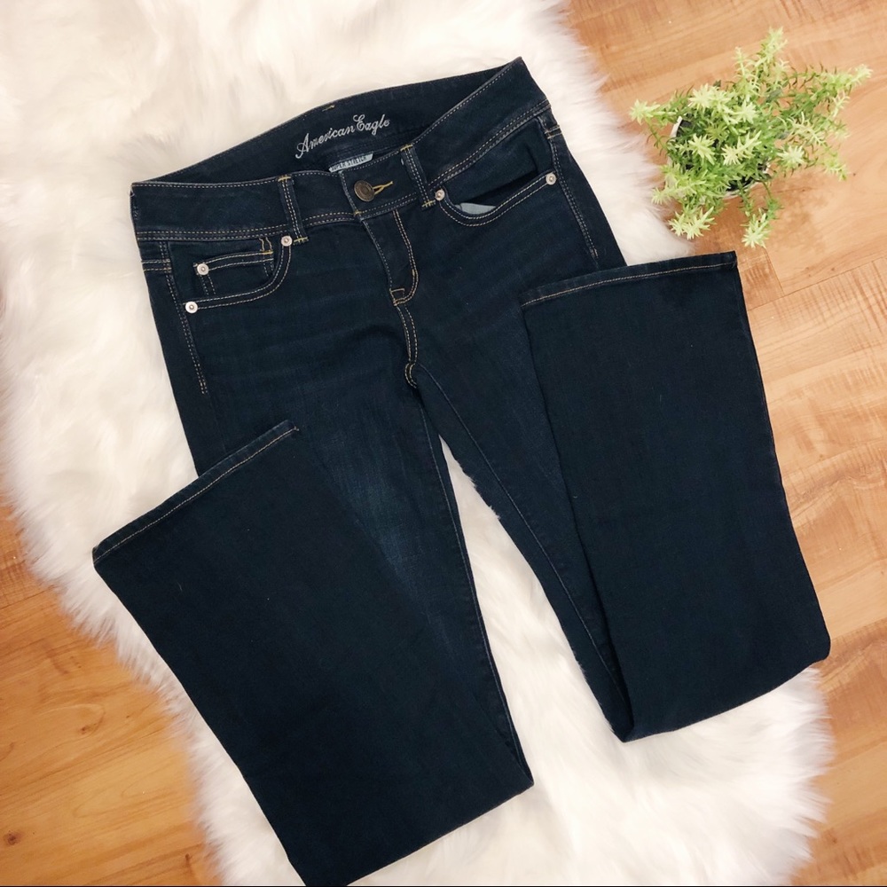⇩ American Eagle Slim Boot Dark Wash Jeans